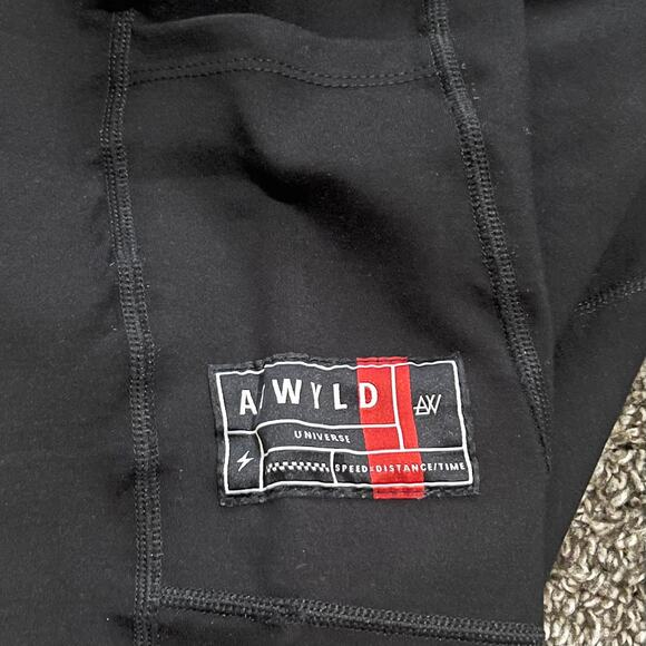 ATWYLD Women’s Motorcycle Leggings Large Black Stretch Biker Moto USA - Picture 3 of 11